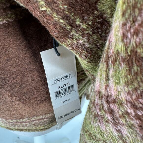 NEW Dex Clothing Harvest Plaid Open Front Jackets Sz Medium - Picture 6 of 10